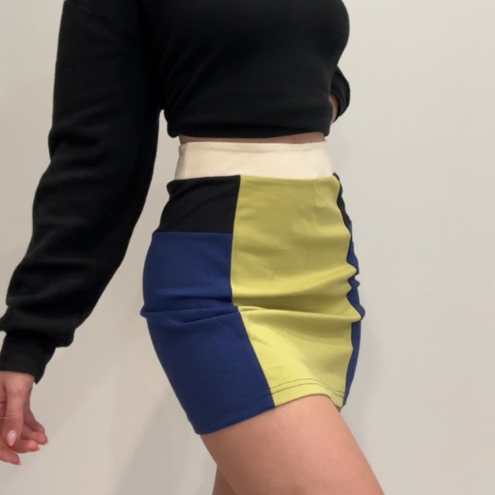 UO colorful zipper skirt